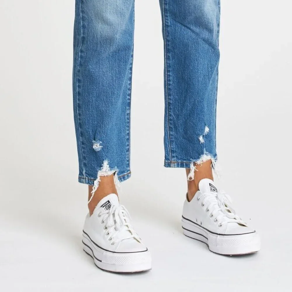 Daze Denim Straight Up Going Steady High Rise NWT Size 25 - Picture 3 of 13